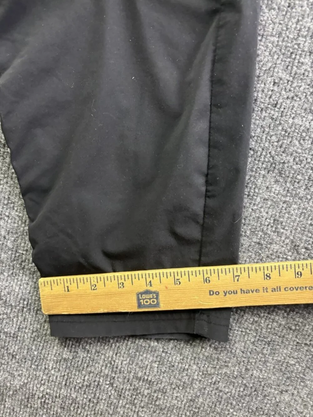 Athleta Jogger Pants Womens L Black Woven Elastic Waist Zip Pockets Stretch - Picture 6 of 8